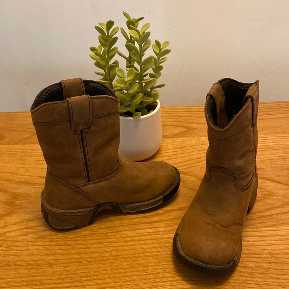 Rocky toddler waterproof western boot. Size 8.5.